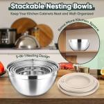5-Piece Stainless Steel Mixing Bowls Set