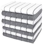AIDEA Kitchen Towels, Absorbent Dish Cloth for Kitchen, Soft Dish Towels for Home, Multi-Purpose Cloths for Household Cleaning and Drying-8PK, 12”x12”