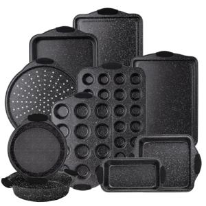 Nonstick Bakeware Set - Stackable 10 Pieces