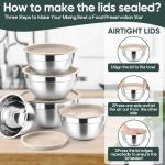 5-Piece Stainless Steel Mixing Bowls Set