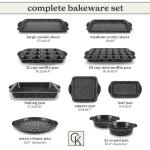Nonstick Bakeware Set - Stackable 10 Pieces