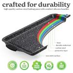 Nonstick Bakeware Set - Stackable 10 Pieces