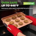 NutriChef Nonstick 3-Piece Baking Sheet Set