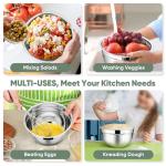 TeamFar 5-Piece Stainless Steel Mixing Bowl Set