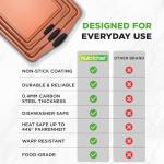 NutriChef Nonstick 3-Piece Baking Sheet Set