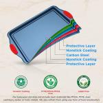 NutriChef 10-Piece Nonstick Bakeware Set in Blue