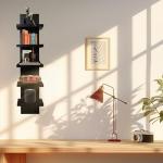 5-Tier Decorative Wall Shelf Unit (Black)