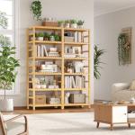 Bamboo 6-Tier Shelf Set for Home & Office