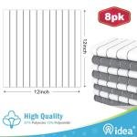 AIDEA Kitchen Towels, Absorbent Dish Cloth for Kitchen, Soft Dish Towels for Home, Multi-Purpose Cloths for Household Cleaning and Drying-8PK, 12”x12”