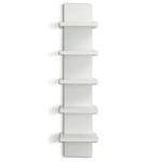 Bloddream 5-Tier Floating Wall Shelves - White