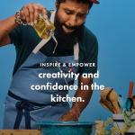 Hedley & Bennett 3-Pack Chef's Towels, Blueberry Blue