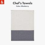 Hedley & Bennett 3-Pack Chef's Towels, Blueberry Blue