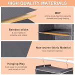 BOOMIBOO Hanging Closet Organizer with Shelves and Pockets