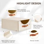 Homsorout Stackable Storage Drawers - 4 Pack Bins