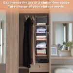 BOOMIBOO Hanging Closet Organizer with Shelves and Pockets