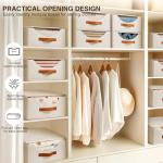 Homsorout Stackable Storage Drawers - 4 Pack Bins