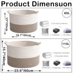 Large Rope Storage Basket for Home Organization