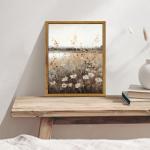 Retro Autumn Wildflower Canvas Wall Art Decor