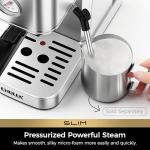 CHULUX Slim Espresso Machine with Milk Frother