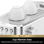 CHULUX Slim Espresso Machine with Milk Frother