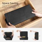 Large Collapsible Laundry Hamper with Bamboo Handles