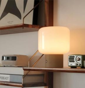 Cute Cordless Halo Mushroom Table Lamp - Mustard Yellow