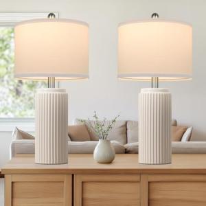 Modern Ceramic Table Lamps Set of 2
