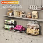 Miyawell 3-Tier Rolling Pantry Cart with Wheels