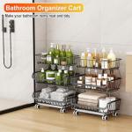 Miyawell 3-Tier Rolling Pantry Cart with Wheels