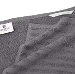 Premium Kitchen Towels (20”x 28”, 6 Pack) | Large Cotton Dish Towels | Flat & Terry Highly Absorbent Kitchen Linen Set with Hanging Loop | Gray