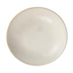 Stoneware Bowl with Reactive Glaze – White