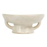 Stoneware Bowl with Reactive Glaze – White