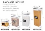 Airtight Food Storage Containers with Labels - 24 pcs