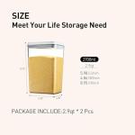 Airtight Food Storage Containers with Lids, 2-Pack