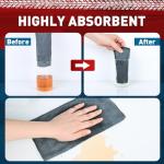 18-Pack Gray Microfiber Cleaning Cloths for Home