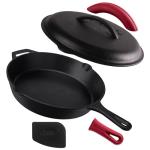 Cuisinel 12-Inch Cast Iron Skillet with Lid