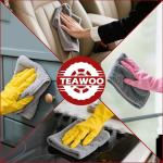 18-Pack Gray Microfiber Cleaning Cloths for Home