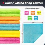 100-Pack Microfiber Cleaning Cloths for Every Need