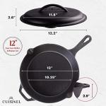Cuisinel 12-Inch Cast Iron Skillet with Lid