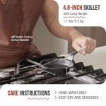 Victoria 4-Inch Pre-Seasoned Cast Iron Skillet