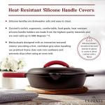 Cuisinel 12-Inch Cast Iron Skillet with Lid