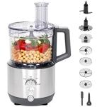 GE 12-Cup Food Processor with Stainless Steel Accessories