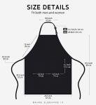 Syntus 12 Pack Adjustable Cotton Bib Aprons