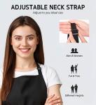 Syntus 12 Pack Adjustable Cotton Bib Aprons