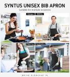 Syntus 12 Pack Adjustable Cotton Bib Aprons