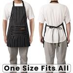 Adjustable 2-Pack Bib Aprons with Pockets