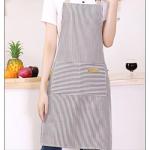 DILLMAN Adjustable Striped Kitchen Apron with Pockets