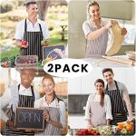 Adjustable 2-Pack Bib Aprons with Pockets