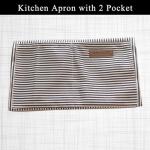 DILLMAN Adjustable Striped Kitchen Apron with Pockets