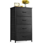 ODK Black 4-Drawer Fabric Dresser for Bedrooms